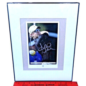Signed David Duval Golfer Autographed Framed Matted Photo Nike PGA Champion VTG